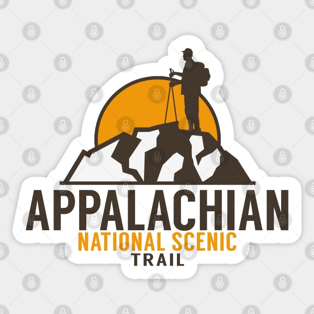 APPALACHIAN TRAIL HIKING NATIONAL SCENIC TRAIL Sticker by heybert00